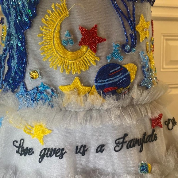 MISCHKA AOKI COUTURE GOWN IN BLUES - Picture 5 of 6